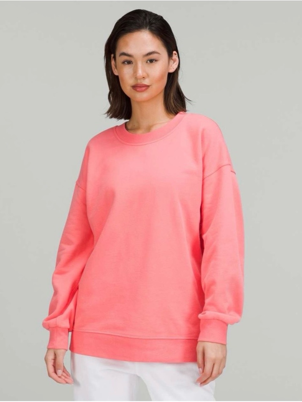 Lululemon Perfectly Oversized Crew - Raspberry Cream - 16